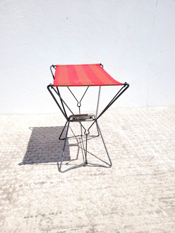 Tabouret pliant vintage plage pêche 03