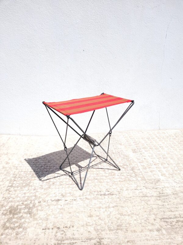 Tabouret pliant vintage plage pêche 05