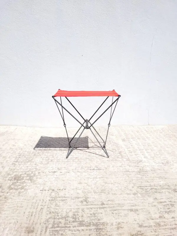 Tabouret pliant vintage plage pêche 06