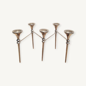 Bougeoir modulaire scandinave chromé 1970 01