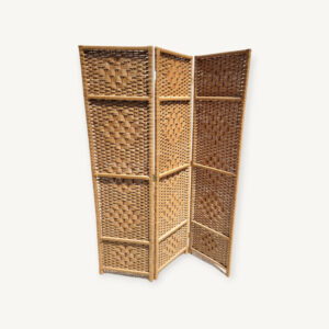 Paravent en bois et cordes 3 vantaux 01