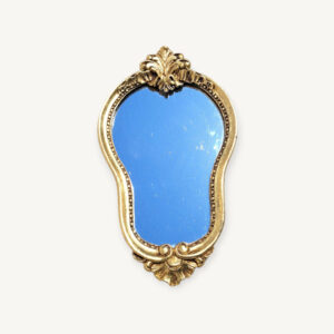 Petit miroir doré vintage 01