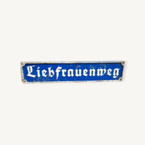 Plaque de rue Allemande Liebfrauenweg 01