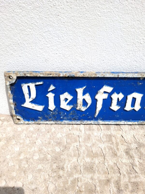 Plaque de rue Allemande Liebfrauenweg 05