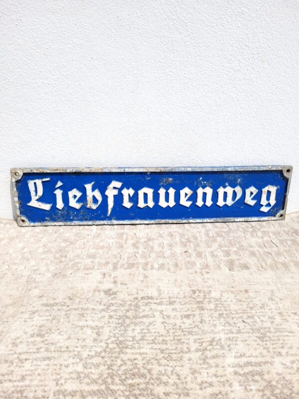 Plaque de rue Allemande Liebfrauenweg 06