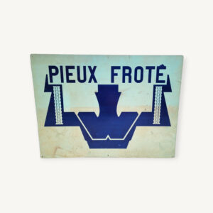 Plaque en tôle enseigne vintage industrielle 01
