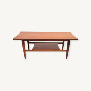 Table basse scandinave en teck 1960 01