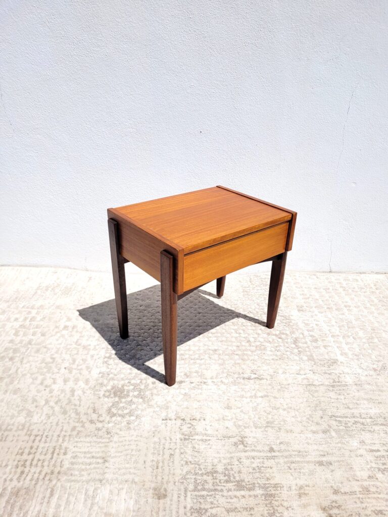 Table Modulable En Teck Wilhelm Renz – Années 70, Design Vintage Rectangulaire
