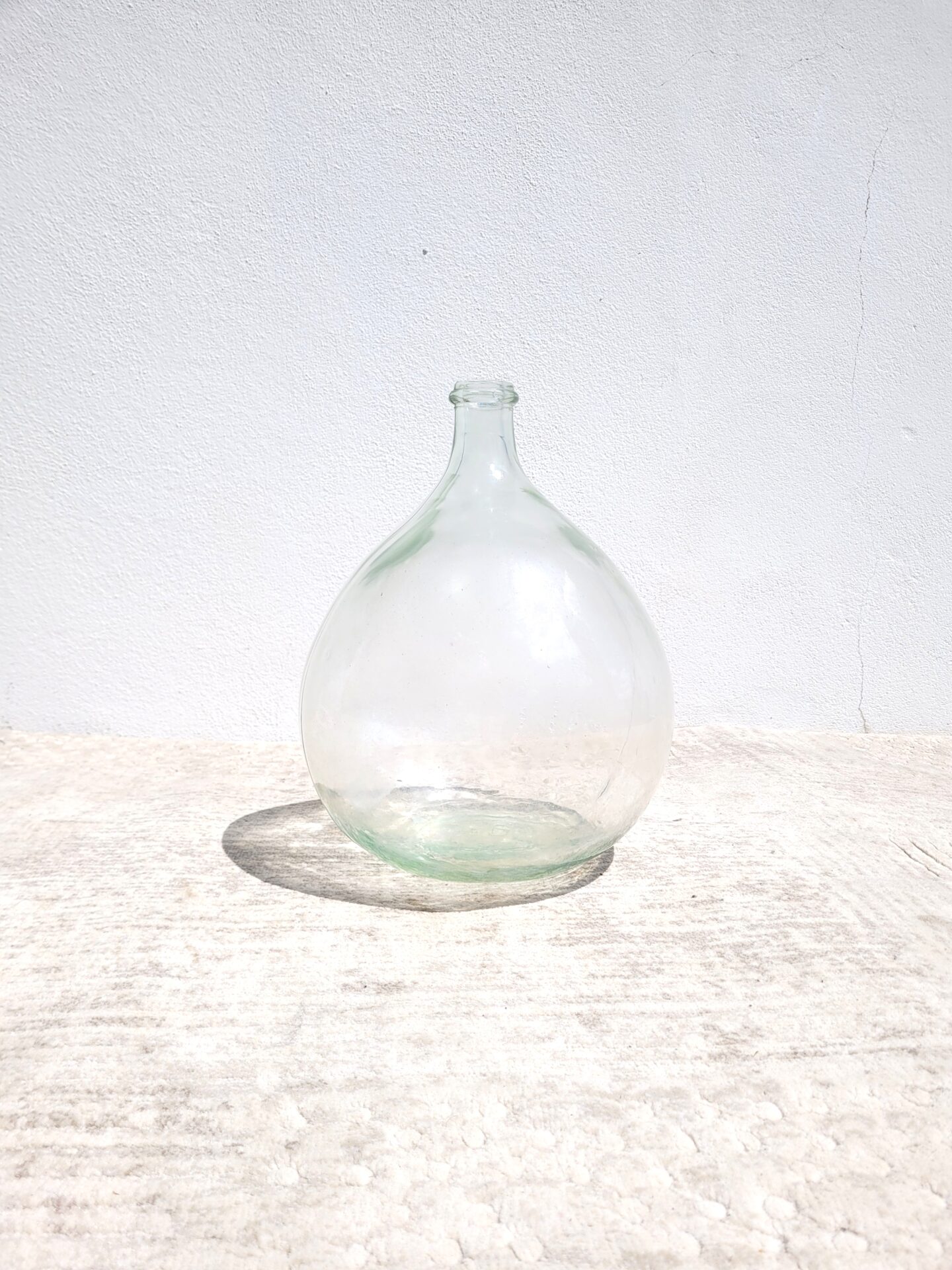 Dame jeanne ou bonbonne ancienne 10L verte 05