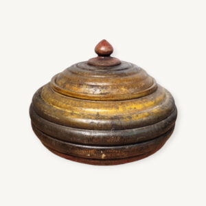 Grande boîte en bois artisanale ethnique 01