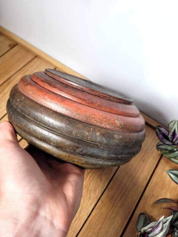 Grande boîte en bois artisanale ethnique 02