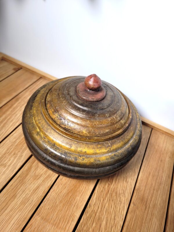 Grande boîte en bois artisanale ethnique 05