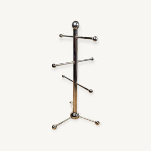 Porte bijoux arbre à colliers chromé 01