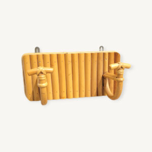 Porte manteaux mural en rotin 01