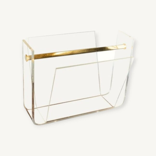 Porte revues D Lange 1980 en plexiglas 01
