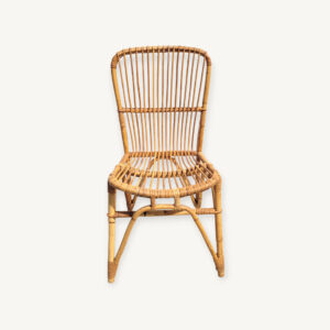 Chaise adulte en rotin 1960 01