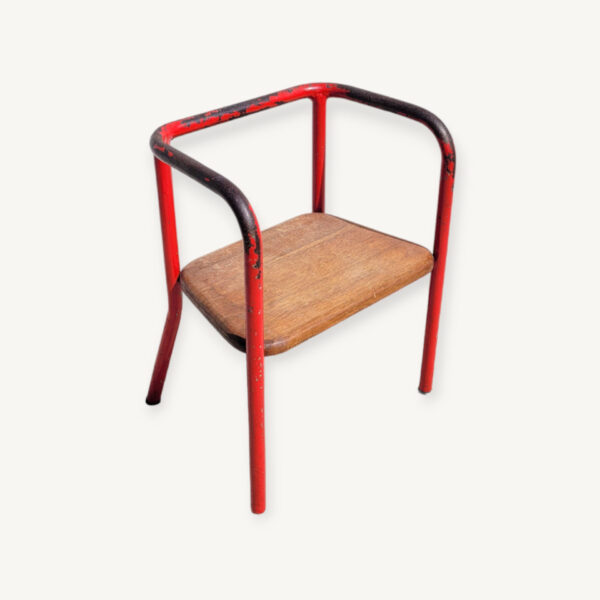 Chaise d'école enfant vintage 01