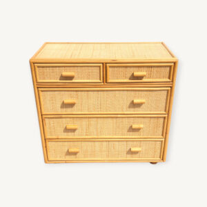 Commode en rotin 5t 01