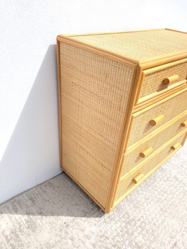 Commode en rotin 5t 09