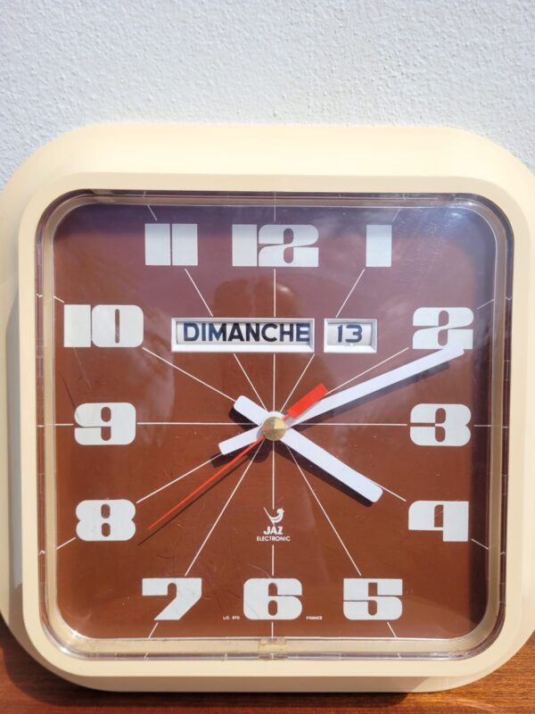 Grande horloge murale Jaz vintage 1970 04