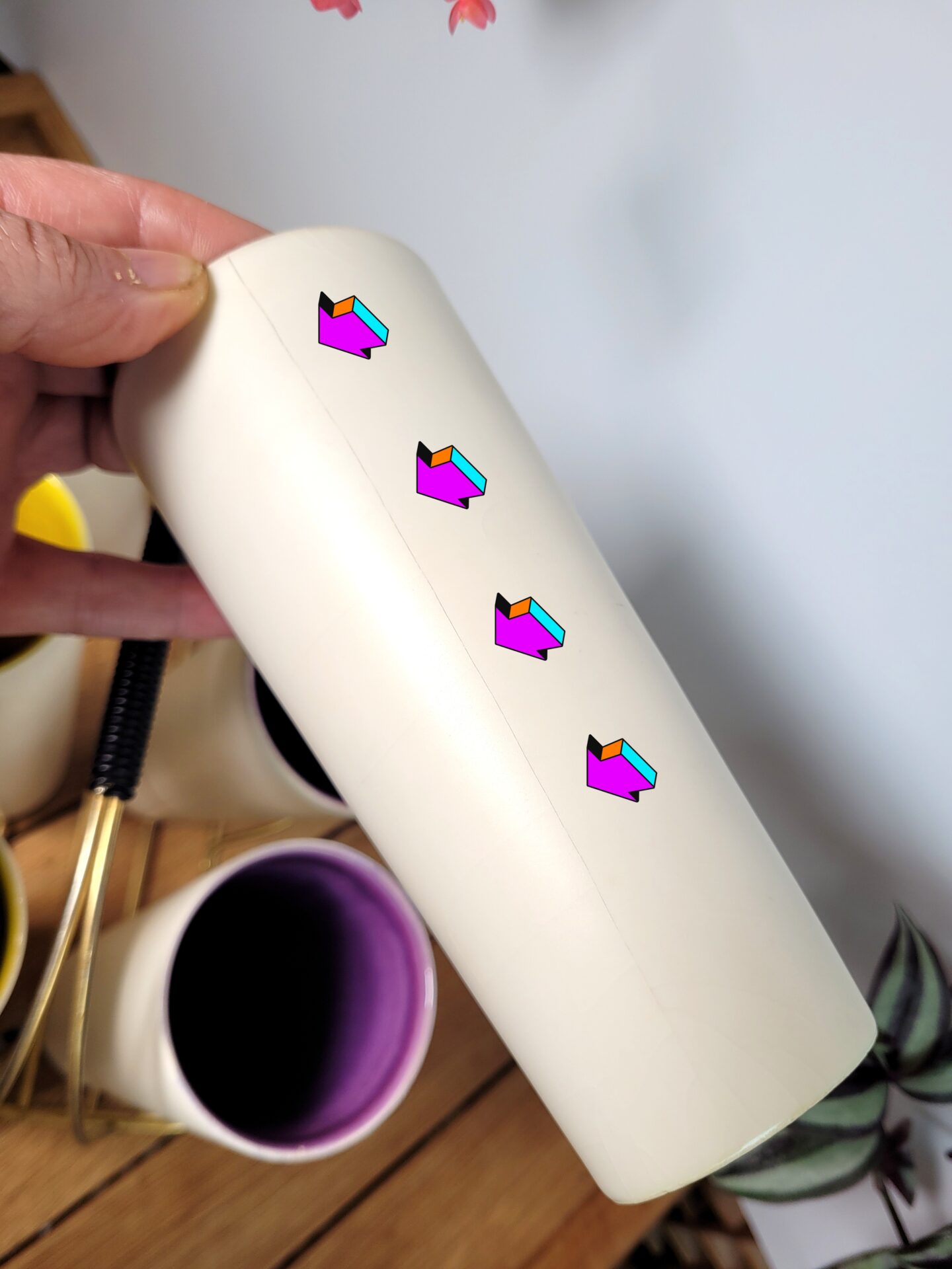 Serviteur 6 verres en céramique 1960 02