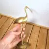 Statuette de héron en laiton 02