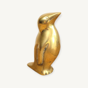 Statuette de pingouin en laiton 01