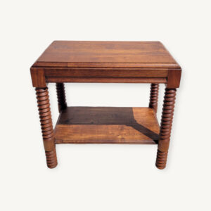 Table d'appoint ancienne en bois massif 01