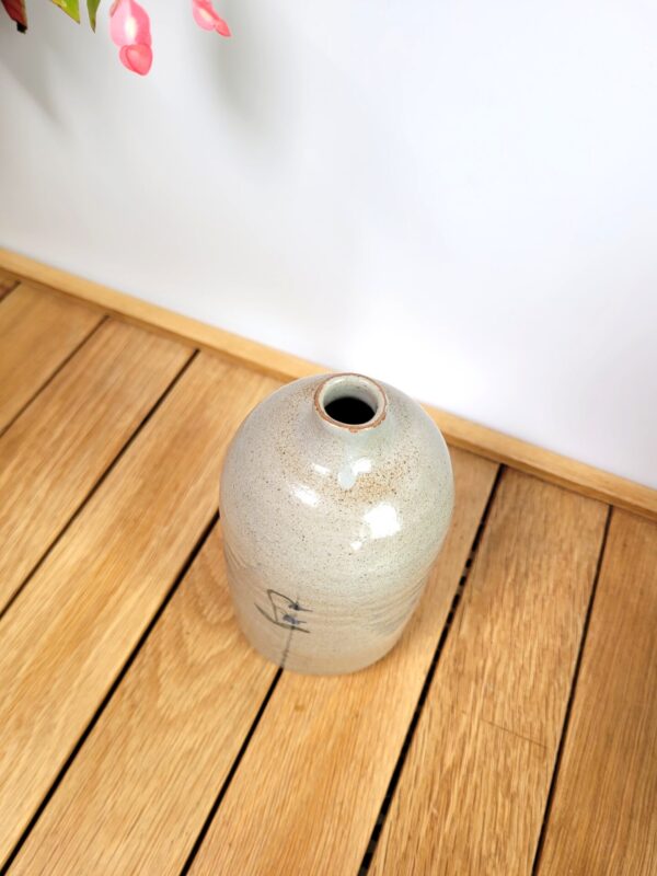 Vase soliflore artisanal en terre cuite vernissée 04