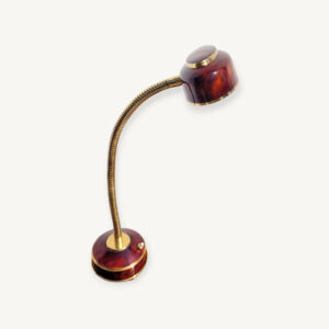 Lampe flexible vintage Madec dorée 07