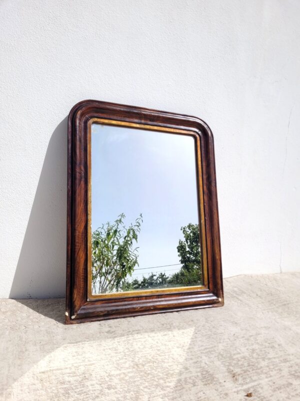 Miroir ancien style Louis Philippe 51x67cm 01