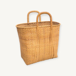 Panier cabas ou sac en rotin 1960 07