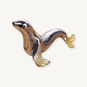 Presse papier otarie plaqué argent Italie 06