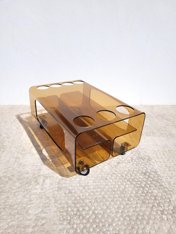 Table basse plexiglas fumé 1970 04