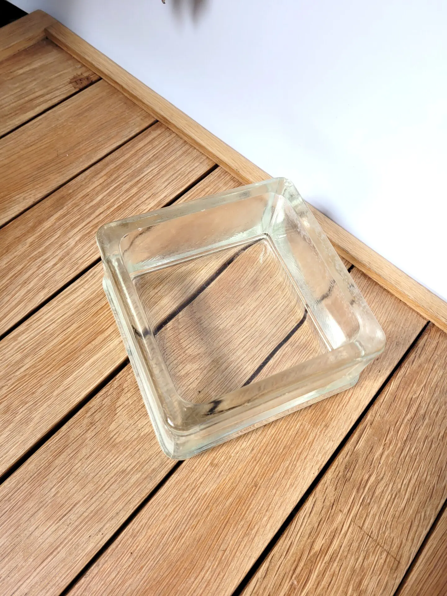 Cendrier ou vide poches pavé de verre 02