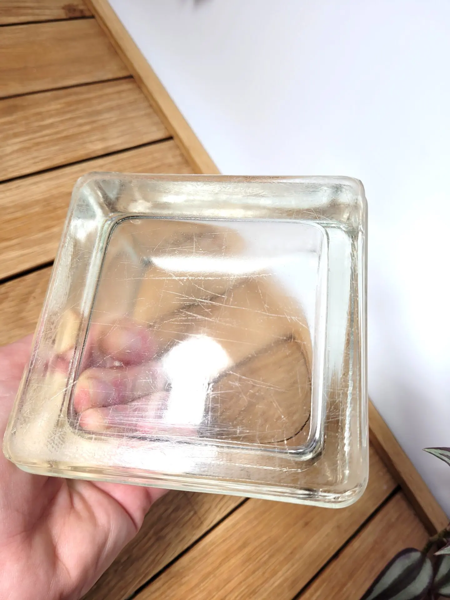 Cendrier ou vide poches pavé de verre 04