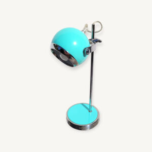 Lampe eyeball menthe et chrome 07
