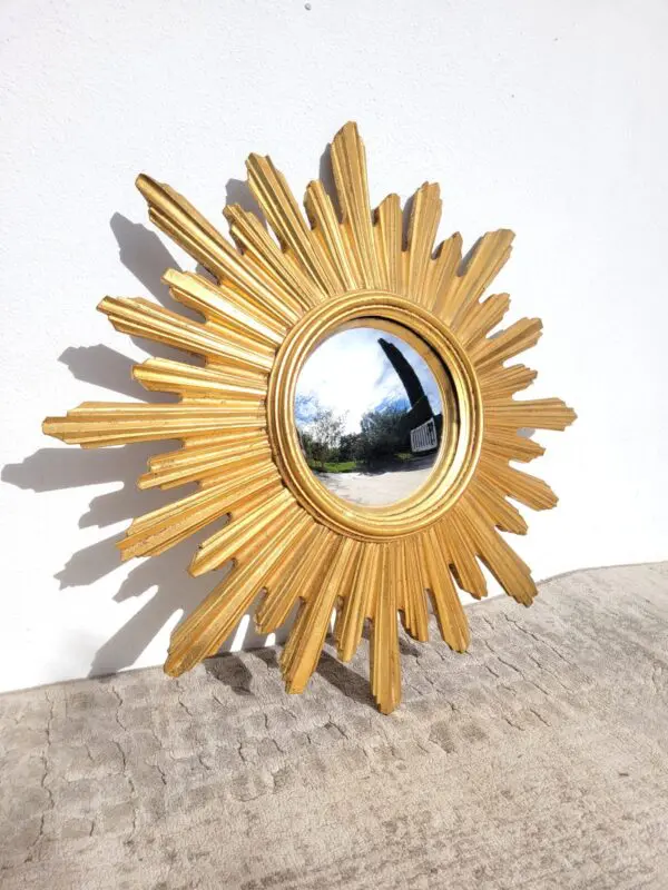 Miroir soleil vintage œil de sorcière 1980 01