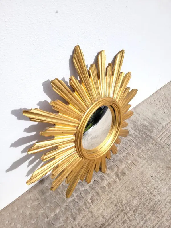 Miroir soleil vintage œil de sorcière 1980 02