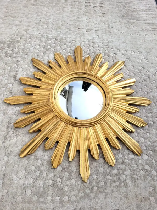 Miroir soleil vintage œil de sorcière 1980 03