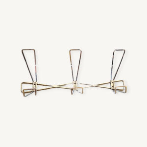 Porte manteaux mural 1960 en métal chromé 04