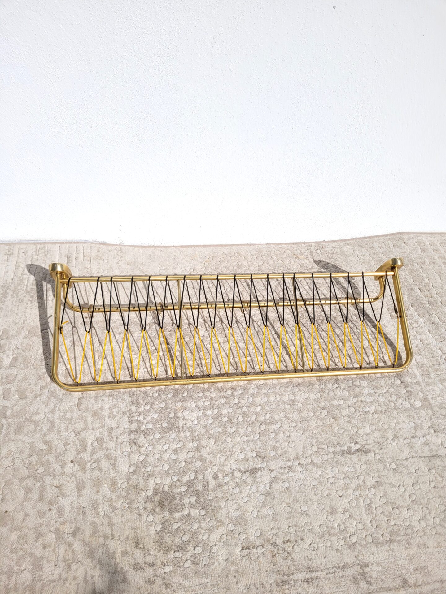 Porte manteaux vestiaire en aluminium doré 03