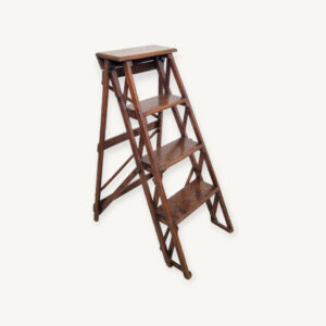 Ancien petit escabeau de peintre pliant échelle 08