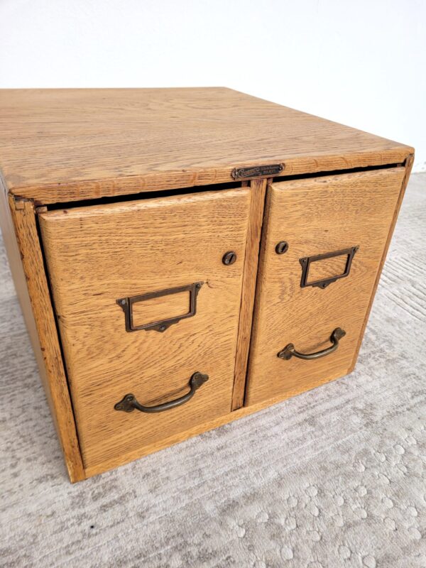 Classeur à fiches ancien meuble de métier 05