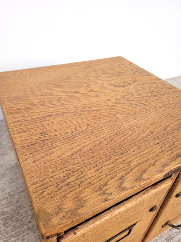 Classeur à fiches ancien meuble de métier 06
