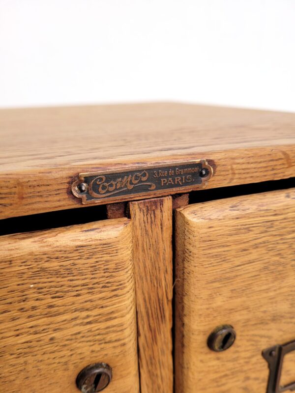 Classeur à fiches ancien meuble de métier 08
