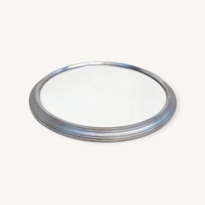 Grand plateau miroir vintage à poser 1950 05