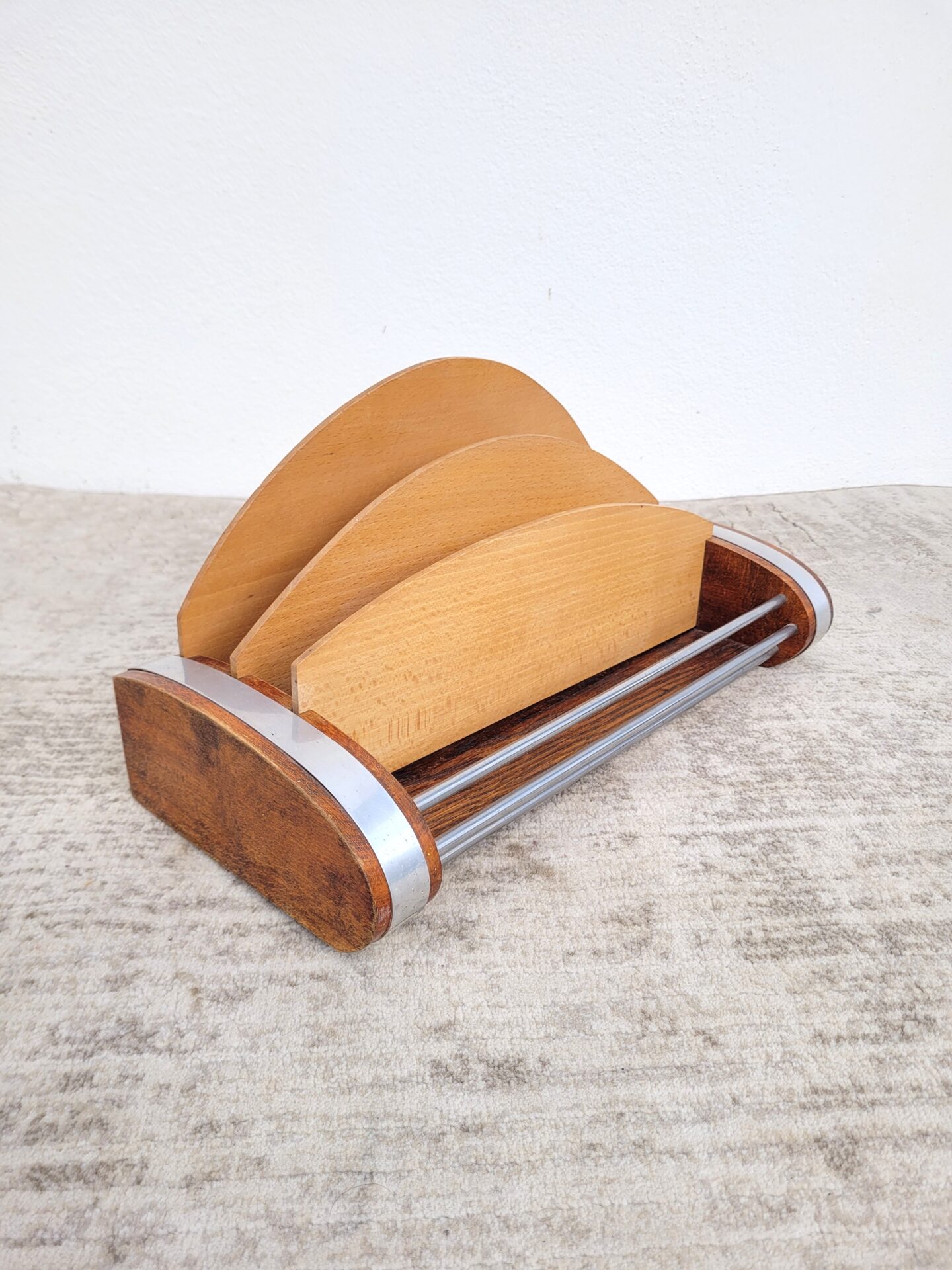 Organisateur de bureau vintage porte courriers 02