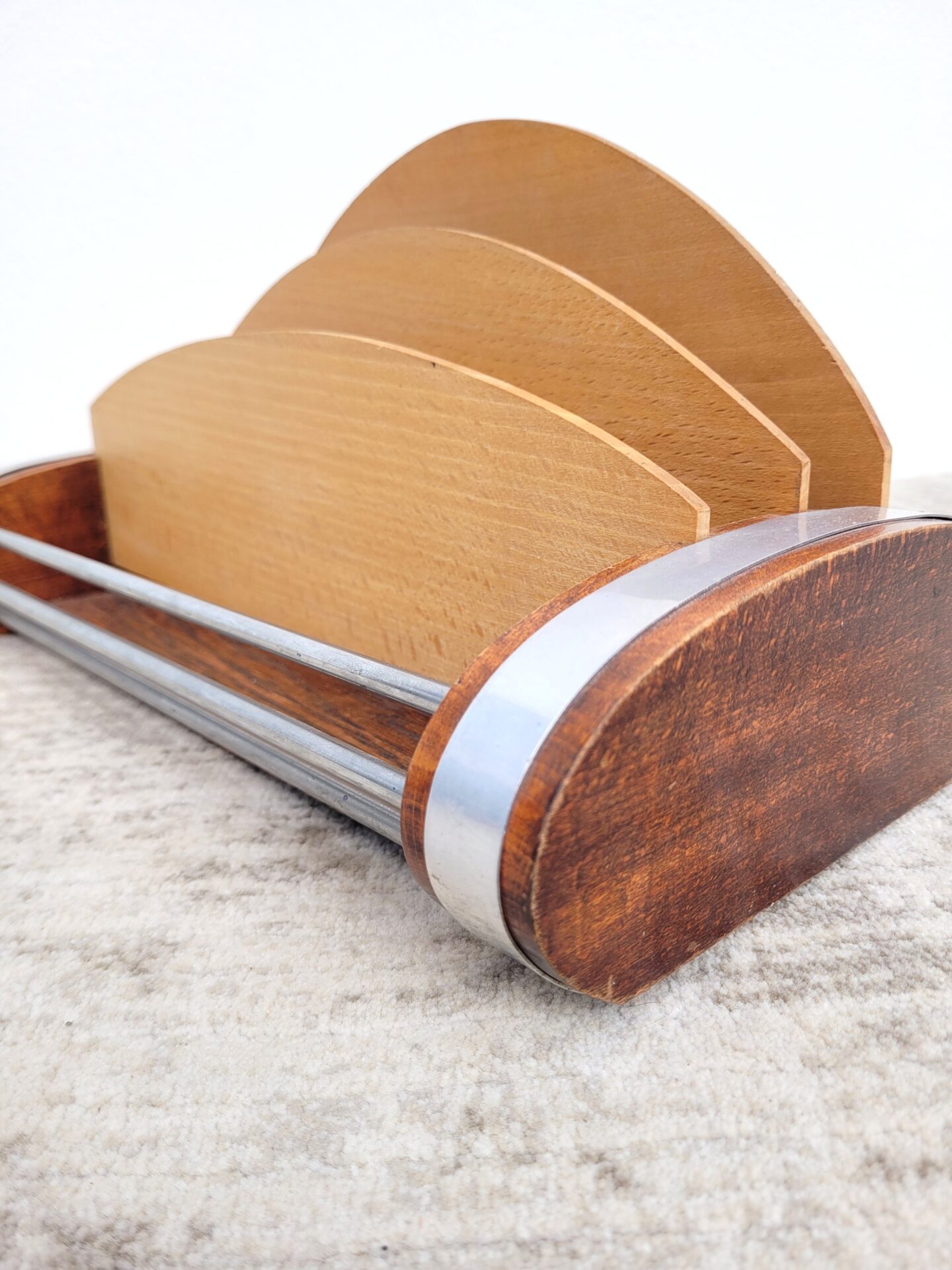 Organisateur de bureau vintage porte courriers 04