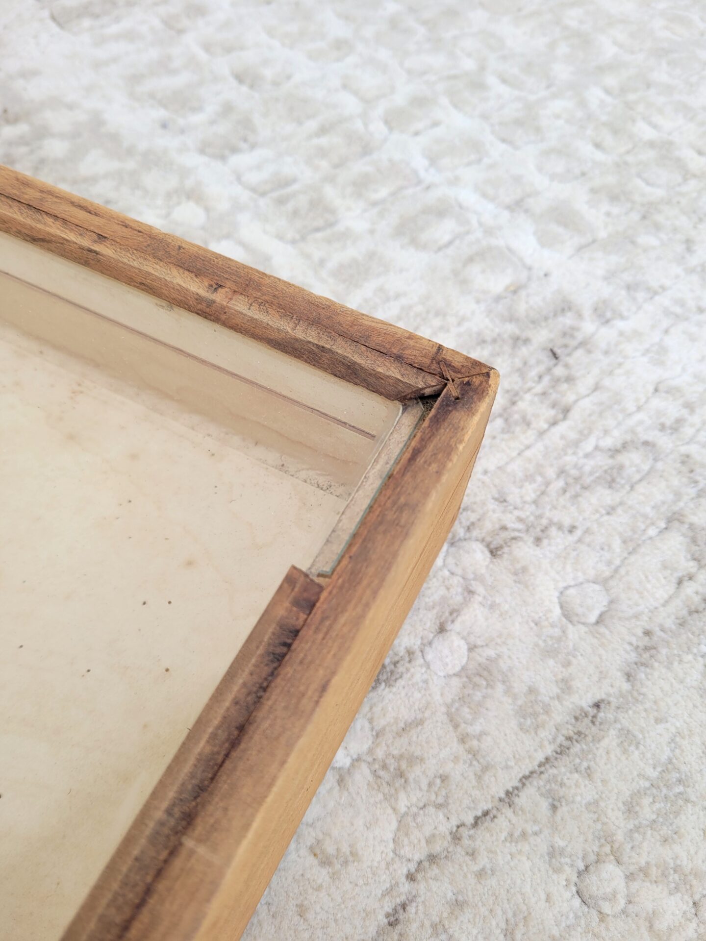 Vitrine ancienne à poser de comptoir 05